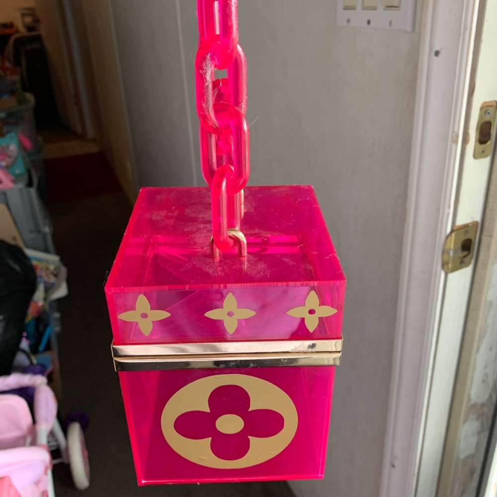 Pink box handbag